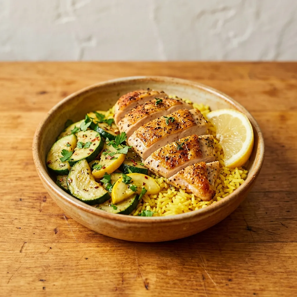 Golden Chicken and Rice Bowl