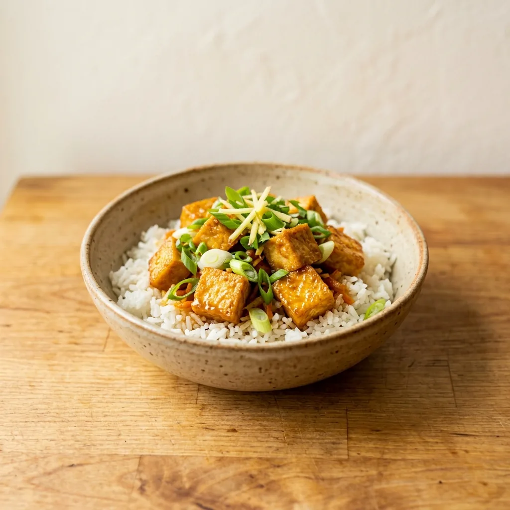 Ginger Sesame Tofu Bowl