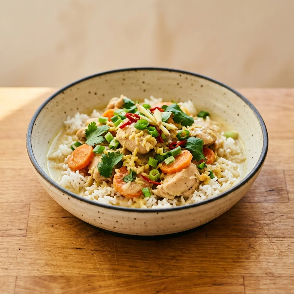 Coconut Ginger Chicken Bowl