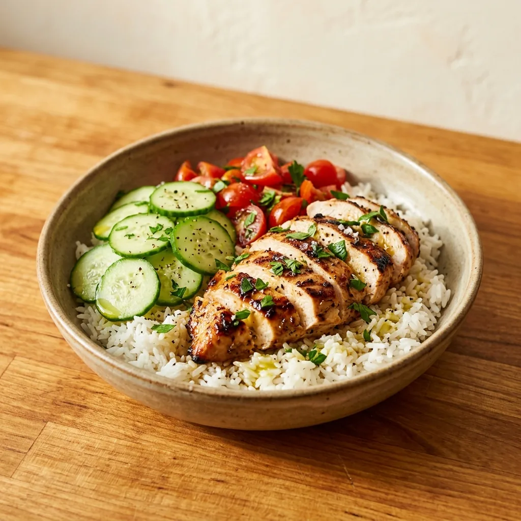 Lemon Chicken Rice Bowl