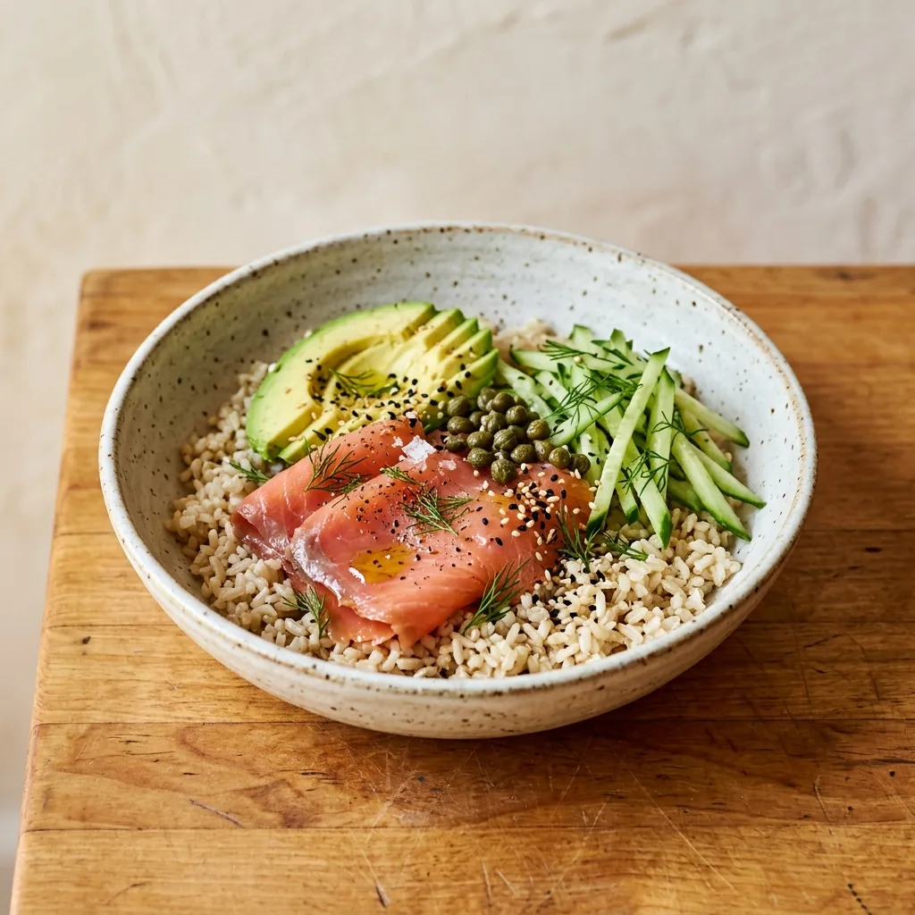 Smoked Salmon Rice Bowl