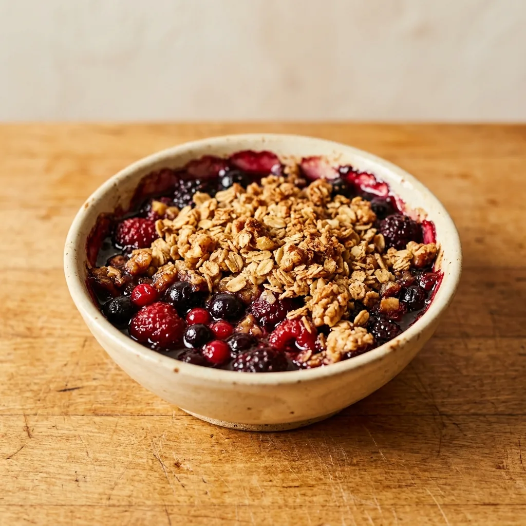 Warm Berry Cobbler Cups
