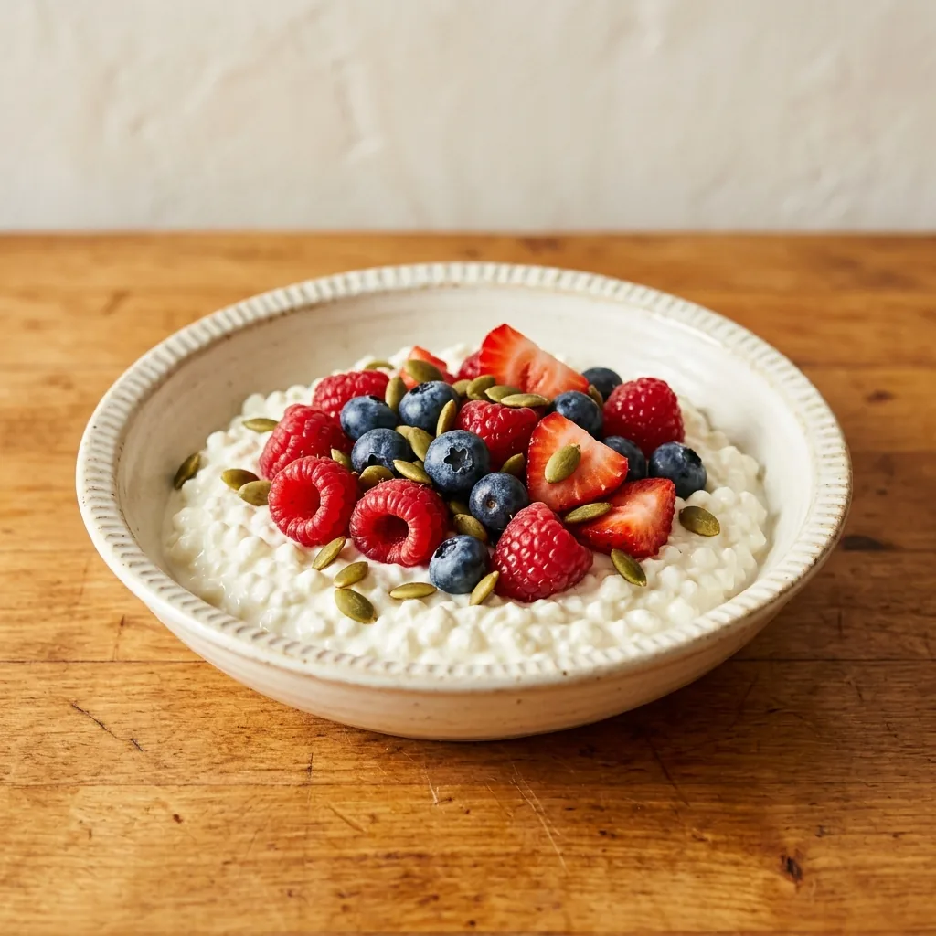 Cottage Cheese Fruit Bowl