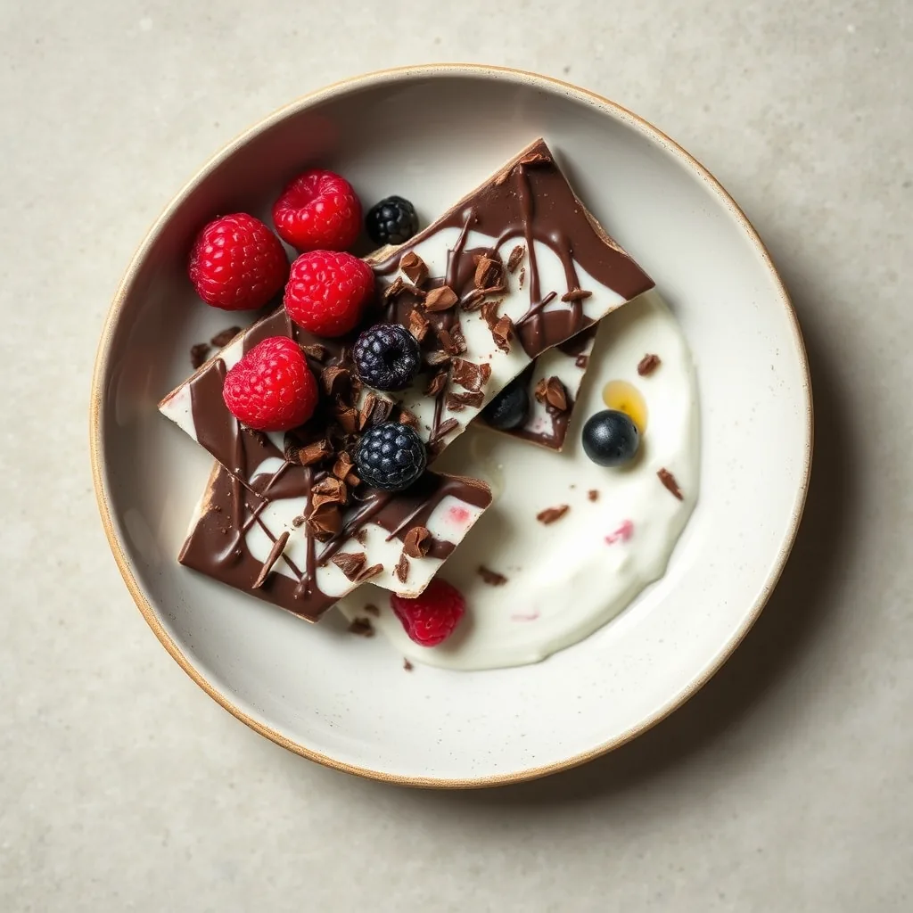 Dark Chocolate Berry Yogurt Bark