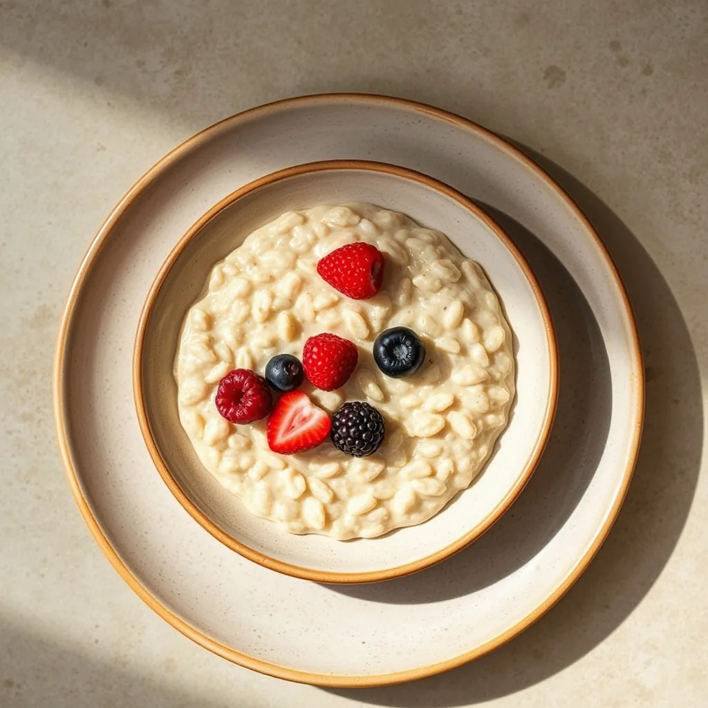 Korean Oatmeal with Berries