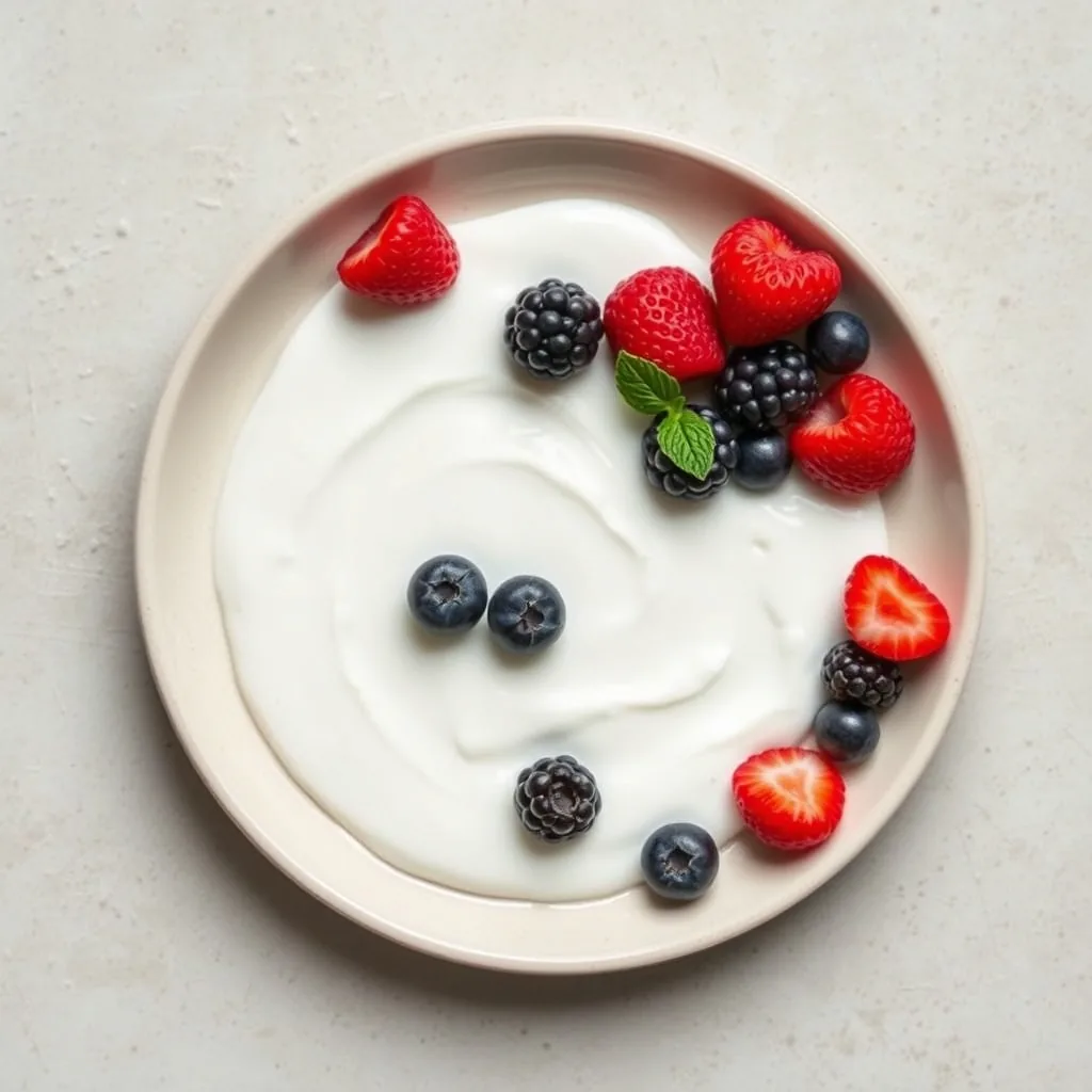 Korean Greek Yogurt and Berries