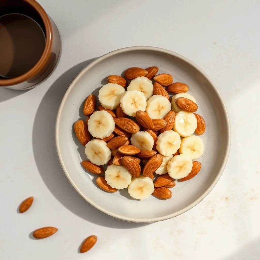 Korean Almonds and Banana