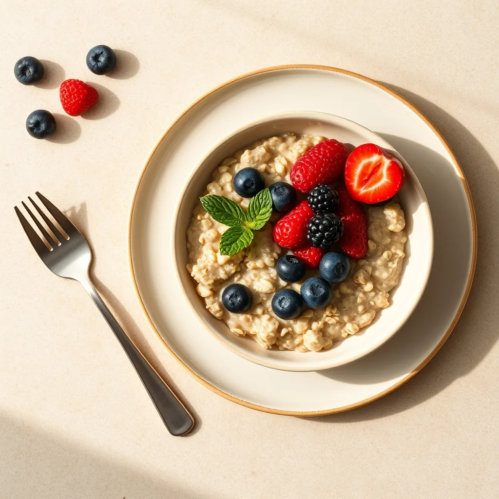 Spanish Oatmeal with Berries