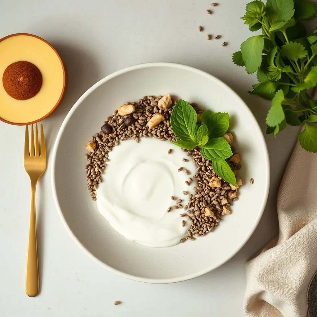 Spanish Greek Yogurt and Chia Bowl