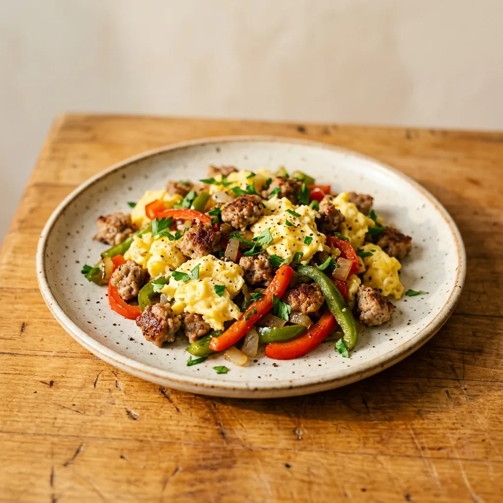 Turkey Sausage Scramble