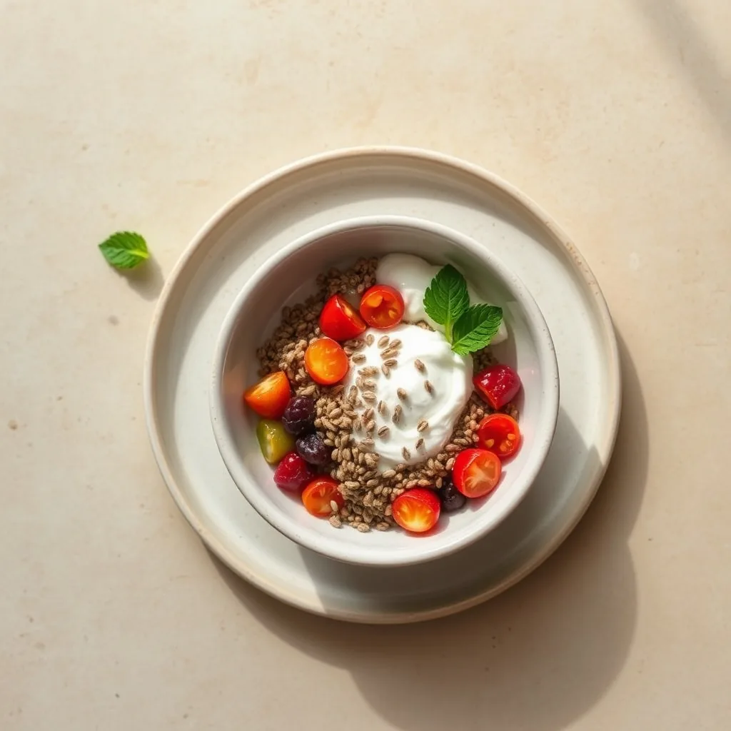 Chinese Greek Yogurt and Chia Bowl