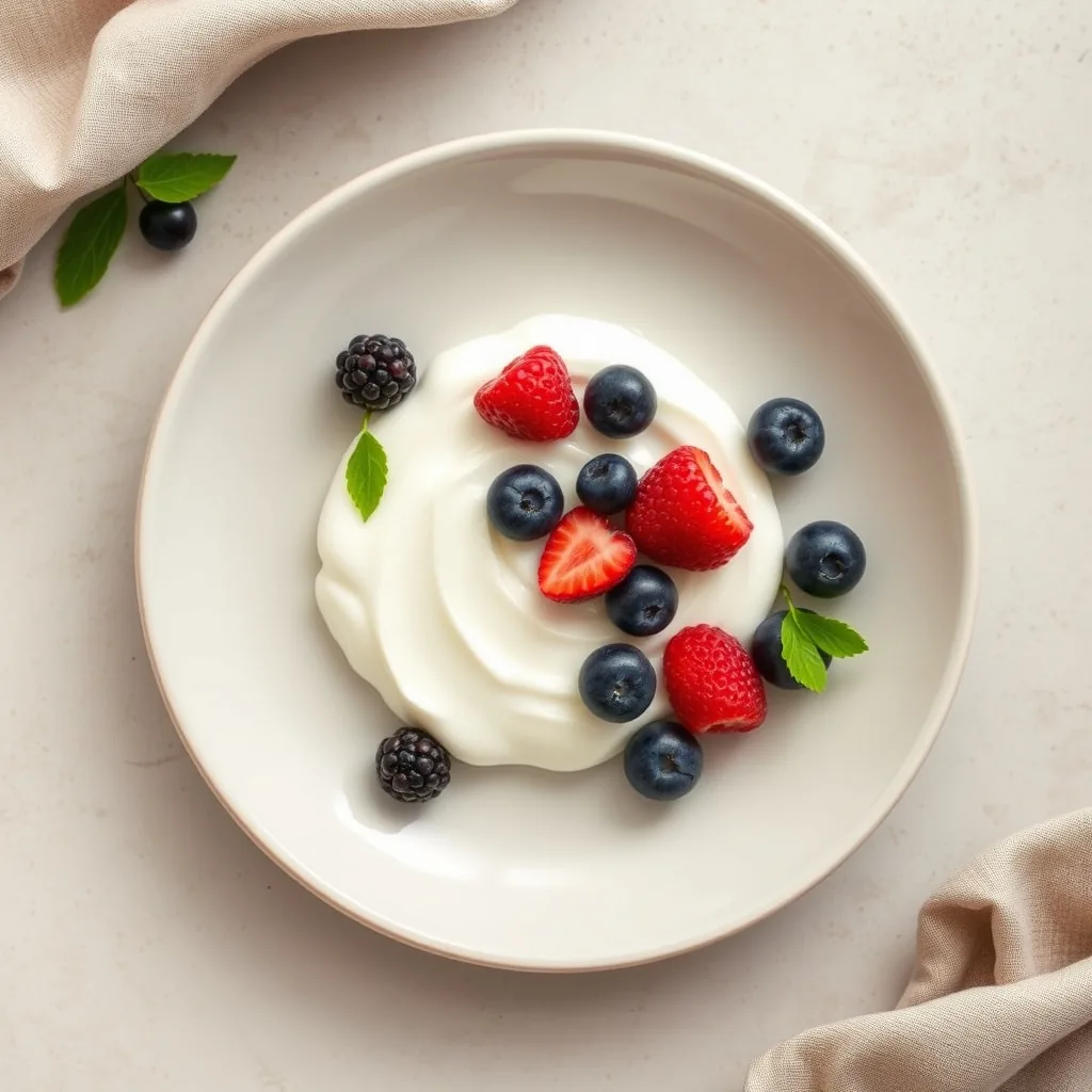 Chinese Greek Yogurt and Berries