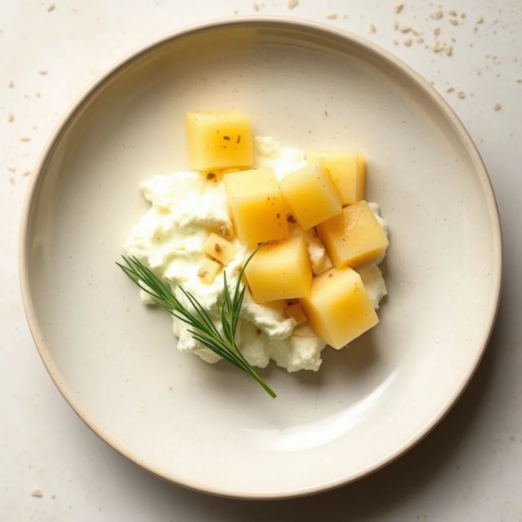 Japanese Cottage Cheese and Pineapple