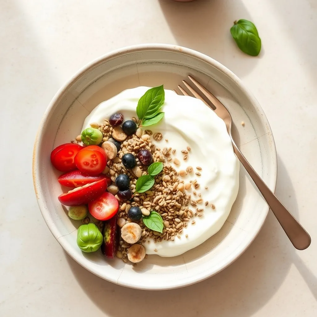 Italian Greek Yogurt and Chia Bowl