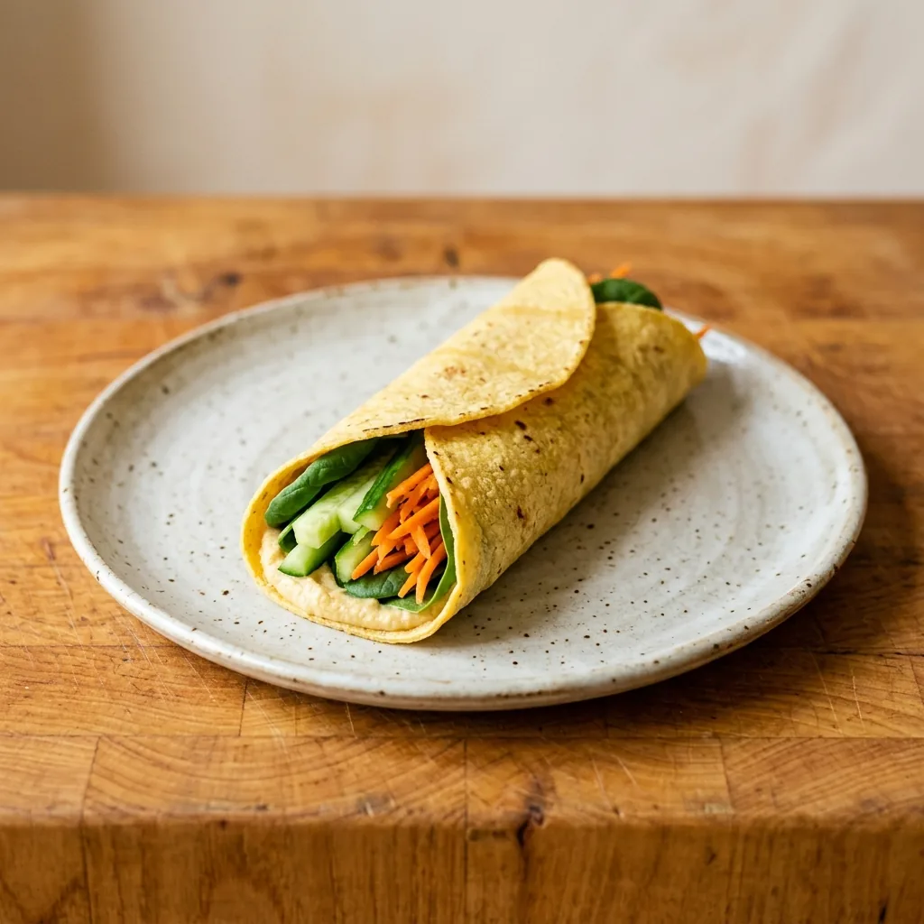 Hummus Veggie Wrap