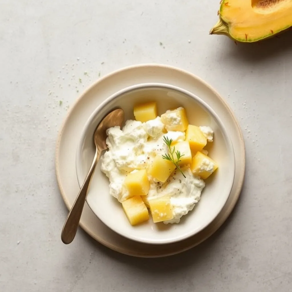 Mediterranean Cottage Cheese and Pineapple
