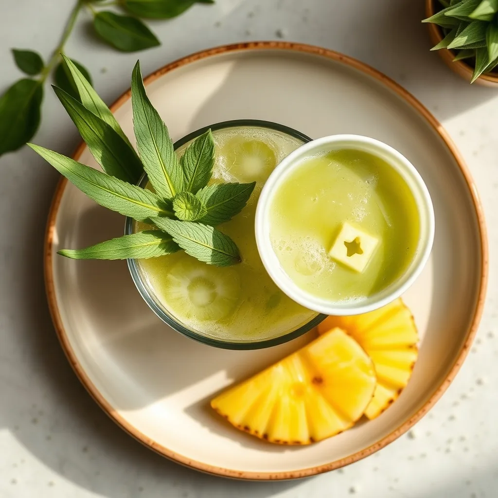 Pineapple Matcha Cooler