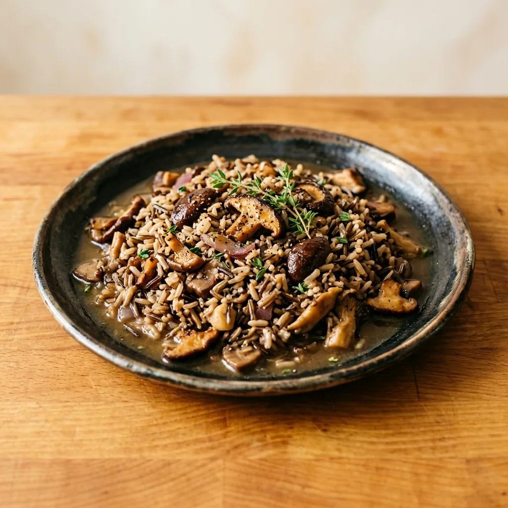 Mushroom Wild Rice Skillet