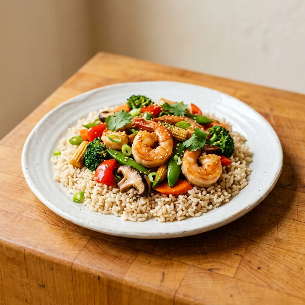 Shrimp Vegetable Stir-Fry