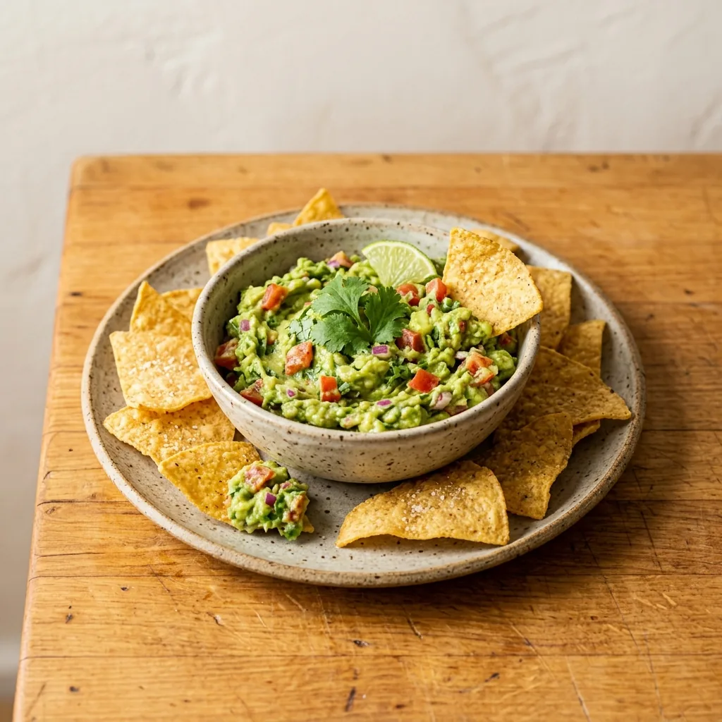 Guacamole with Corn Chips