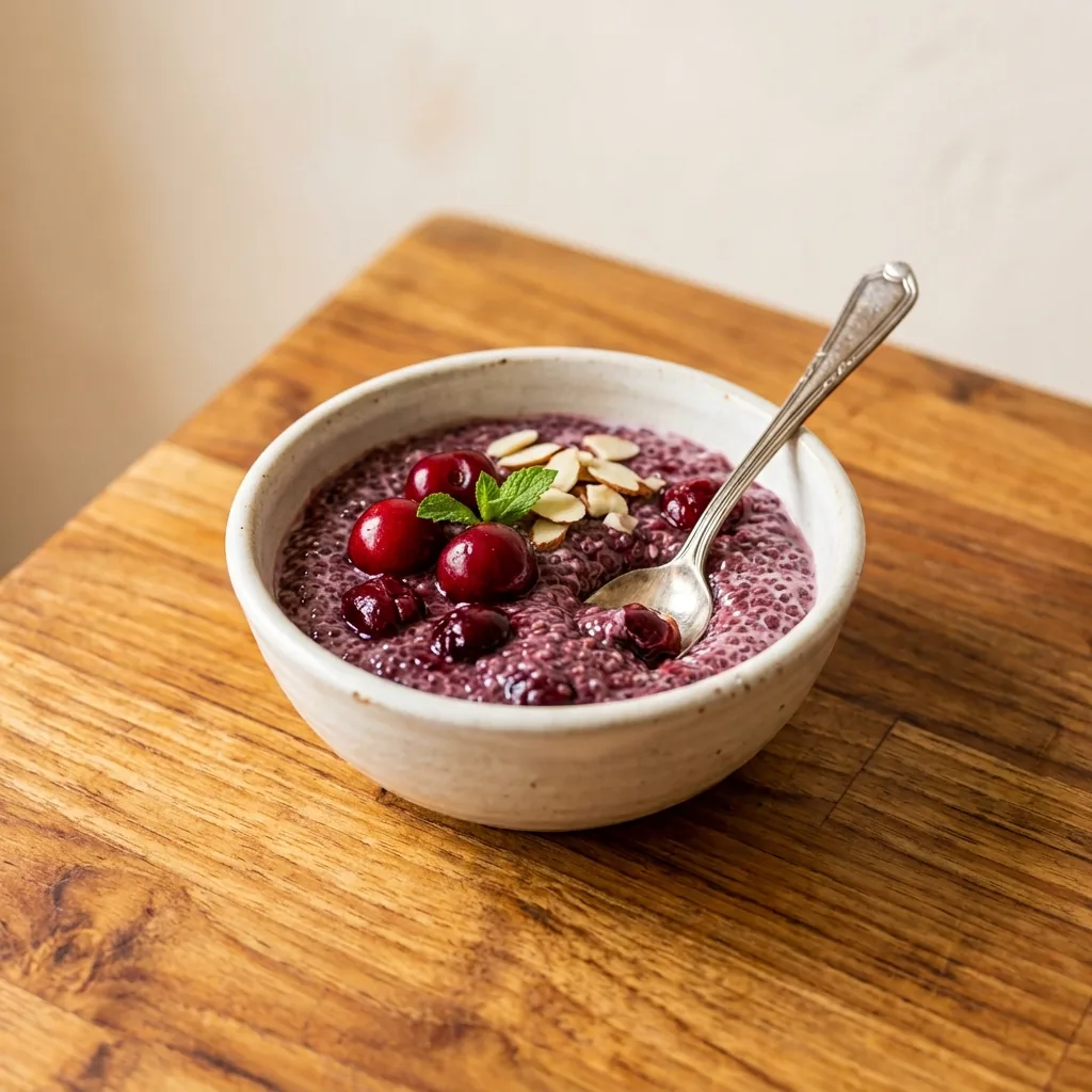 Tart Cherry Chia Pudding